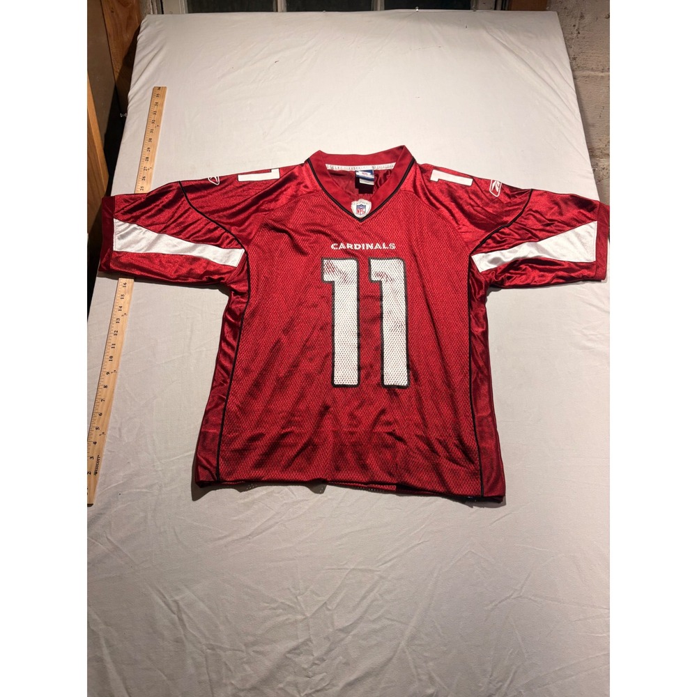 Reebok Larry Fitzgerald Arizona Cardinals NFL Jersey Red Mens Medium 11